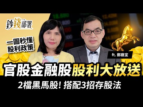 官股金融股“股利大放送” 億元教授點出2檔黑馬股與3種存股法《鈔錢部署》盧燕俐 ft.鄭廳宜 20220324