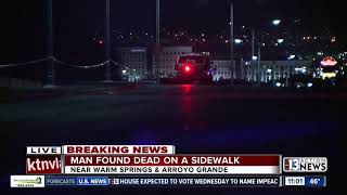 Police investigate crash, body found in Vegas valley