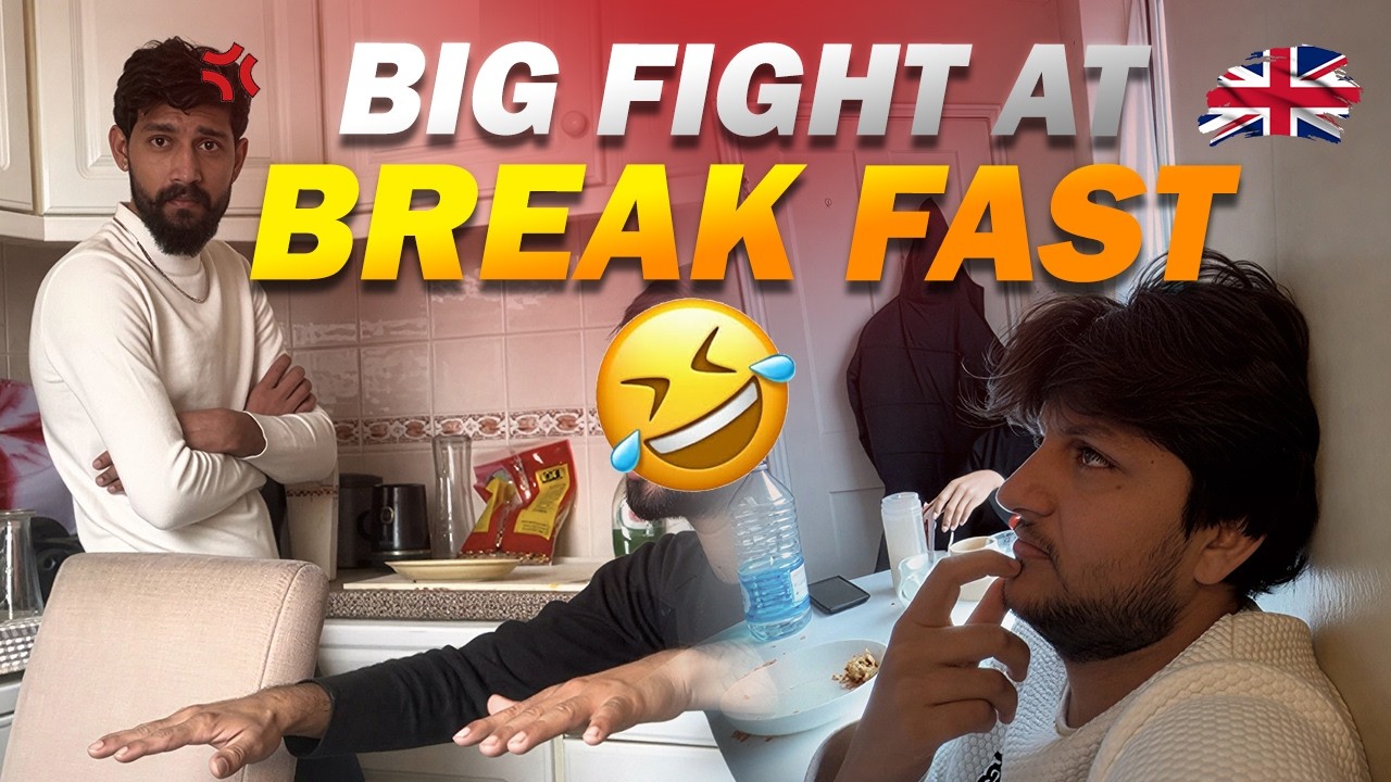 Big fight at Breakfast 🤣🇬🇧 | Students in UK🤣🇬🇧| Very funny vlog🤣 #funny #viral #youtube #ytviral