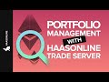 How to use the Portfolio Manager on the HaasBot platform