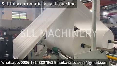 SLL fully automatic facial tissue line tissue paper making folding cutting and packing machine