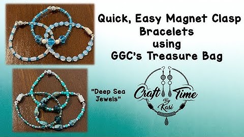 Quick, Easy Magnet Clasp Bracelets using GGC