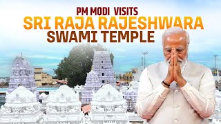 LIVE: PM Modi performs Pooja & Darshan at Sri Raja Rajeshwara Swami Temple, Telangana | LS Polls