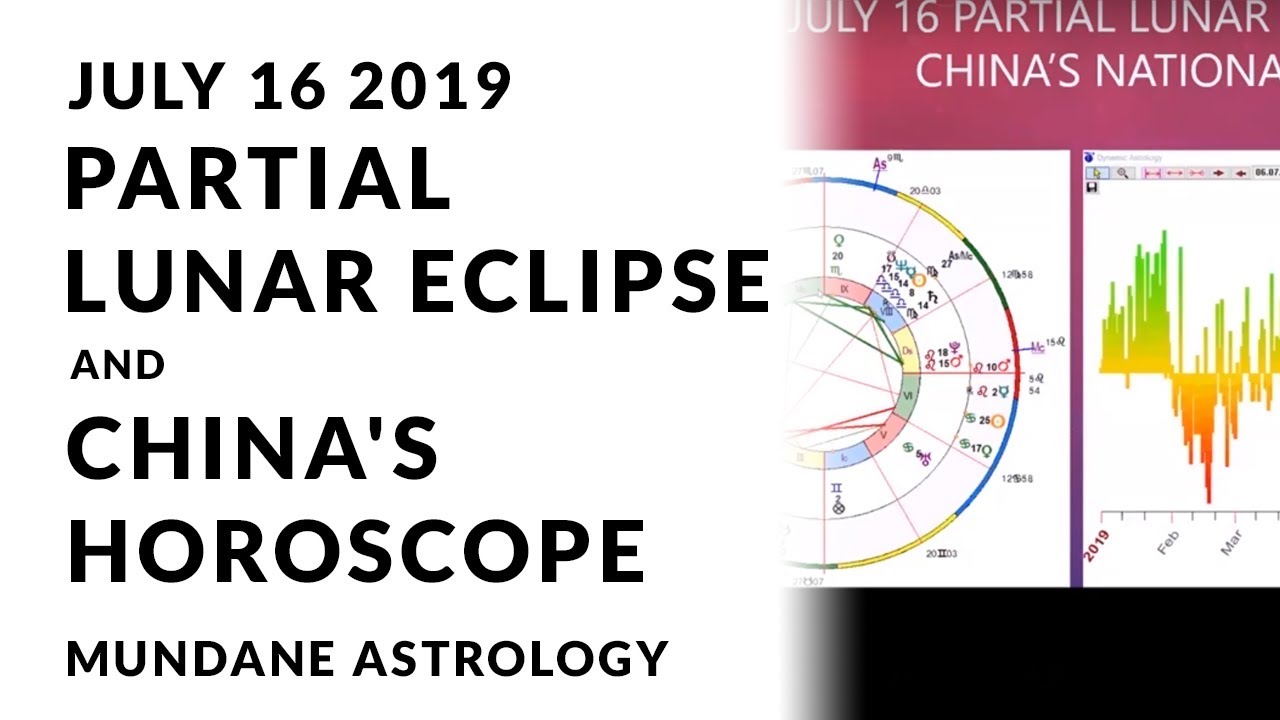 2019 Mundane Astrology Forecast | July 16 2019 Partial Lunar Eclipse ...