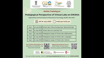 NCERT Online Training on “Pedagogical Perspective of Virtual Labs on DIKSHA” | Registration Link