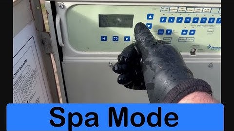 How to turn on spa using Pentair Easy Touch