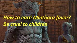 How to earn Minthara favor?