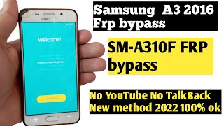 Samsung A3 2016 FRP Bypass U5 Android 7.0 | Samsung SM-A310F Remove Google Account - BY AZAM TEACH