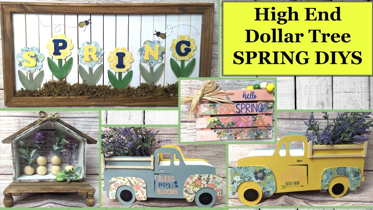 🌻🌼HIGH END DOLLAR TREE BUDGET SPRING DECOR DIYS | Magnolia Design Co ...