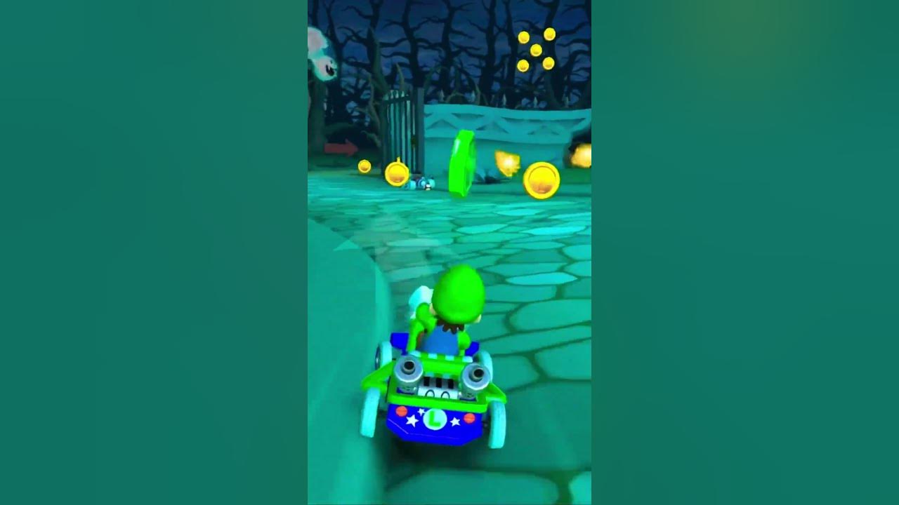 Mario Kart Tour - Luigi going home to DS luigi's mansion🎃