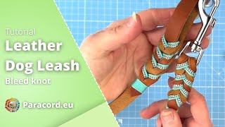 How to make a Leather Dog Lead | With Greased Leather and Paracord