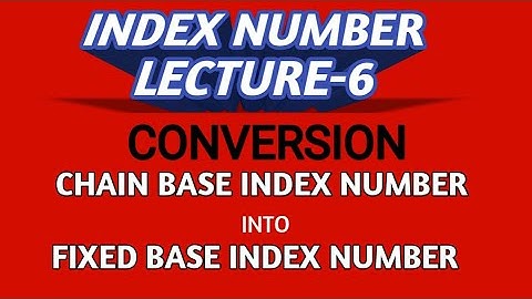 INDEX NUMBER CONVERSION CBI to FBI LECTURE-6