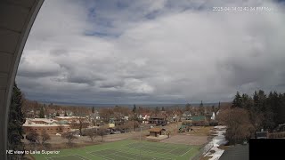 April 14, 2025 dawn to dusk sky time lapse, Marquette, Michigan