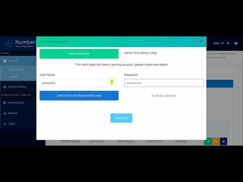 NRS Tutorial - Create Serving Account