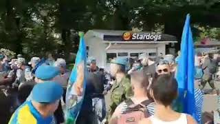 Драка ВДВ против Росгвардии