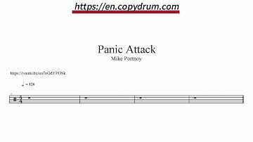 Mike Portnoy - Panic Attack | DRUM SHEET MUSIC