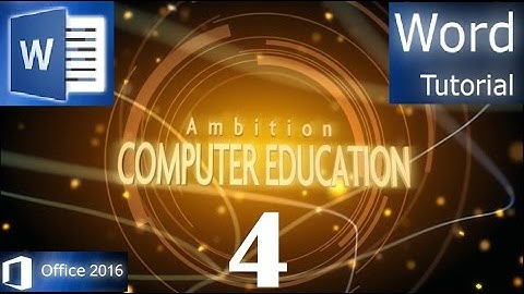 Microsoft Word 2016 tutorials for beginners(Bengali)-- Font Color & Highlight Color   Part 4