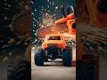 Monster Truck vs Mini Chainsaw 😱🔥#shrots