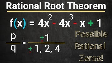 Rational Root Theorem - Find The Possible Rational Roots Of A Polynomial