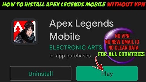 How to Install Apex Legends mobile Global Version WITHOUT VPN AND NEW GMAIL ID | Apex legends Mobile