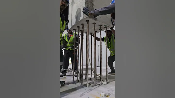 Amazing precast column erection #precast #construction #shorts #viral