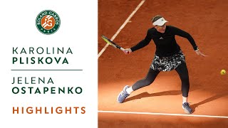 Karolina Pliskova vs Jelena Ostapenko - Round 2 Highlights I Roland-Garros 2020