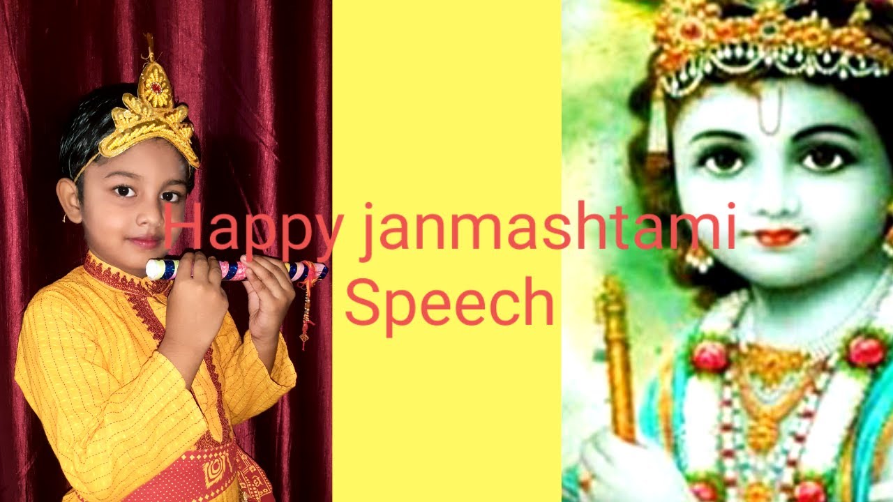 how to write speech on janmashtami