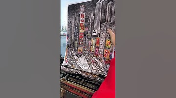 SATISFYING ASMR Typewriter Art of New York