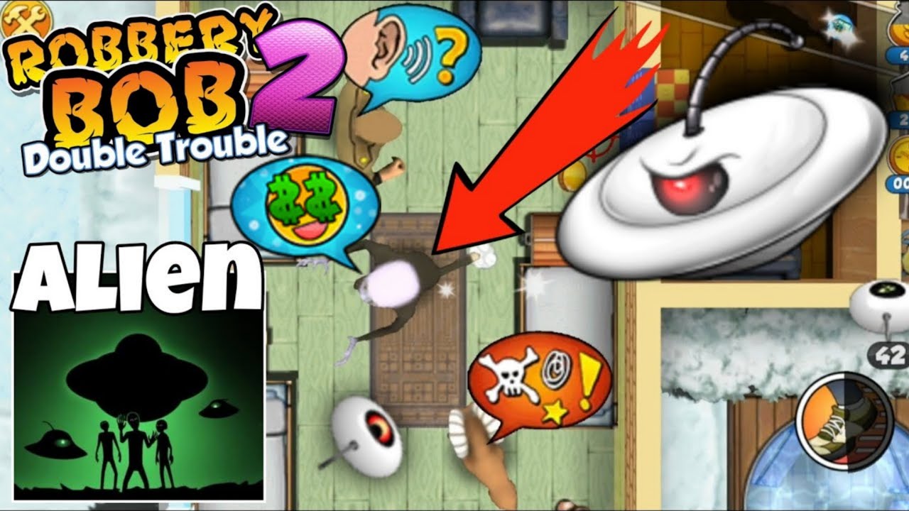 Robbery Bob 2 - Alien & UFO Kidnap People AU30