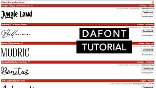 DAFONT TUTORIAL | How To Download FREE FONTS! screenshot 4