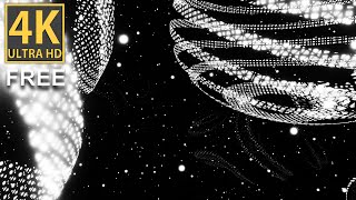 FREE Overlay BlackWhite Abstract Infinite Bubbles: VJ Loops 4K Background Animation Video