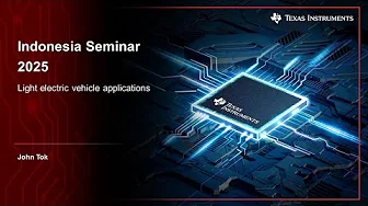 Light electric vehicle applications