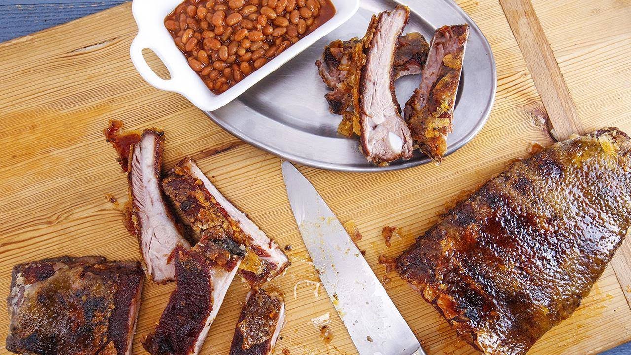 Bruleed St. Louis-Cut Grilled Ribs By Ryan Scott | Rachael Ray Show