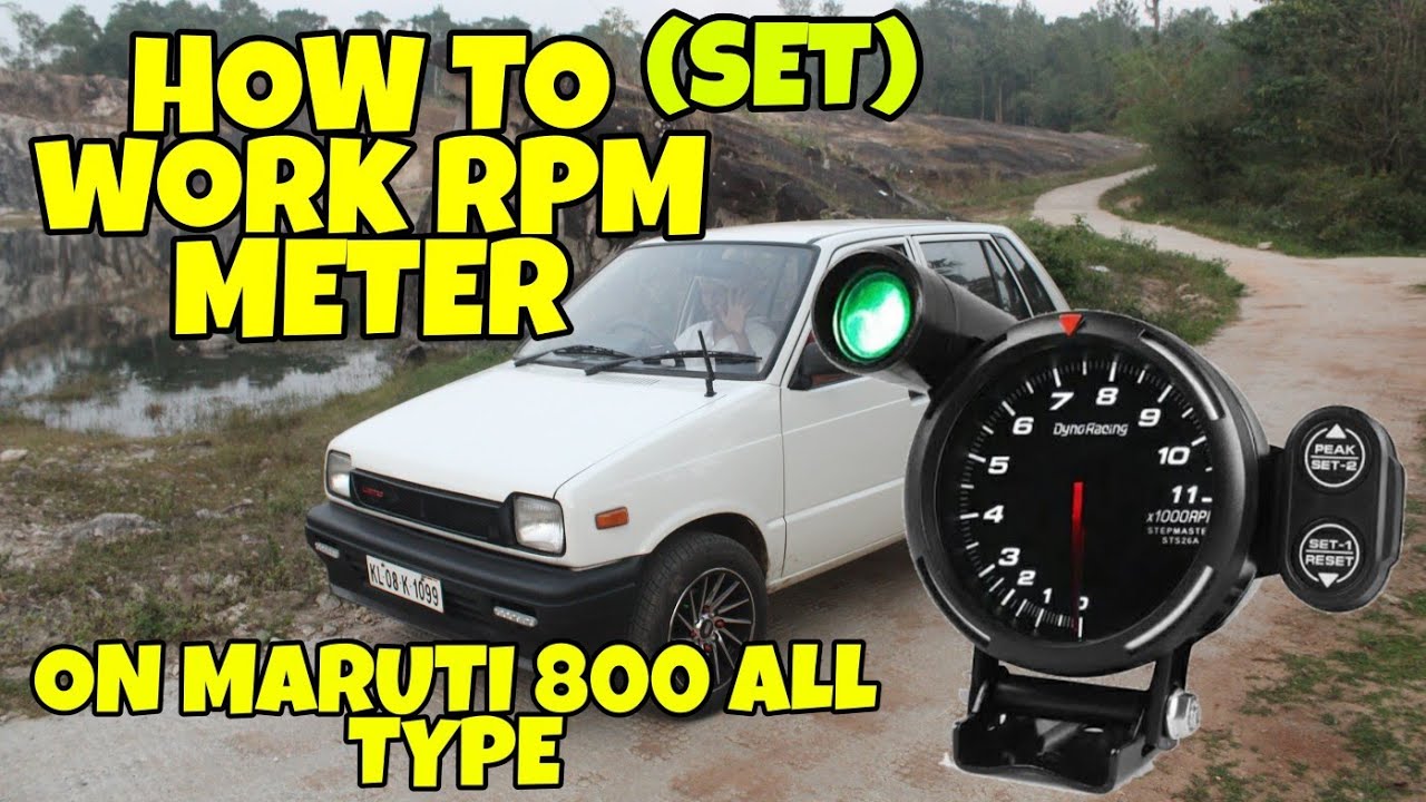 HOW TO SET RPM METER ON MARUTI 800 MALAYALAM RPM METER എങ്ങനെ നമുക്ക്