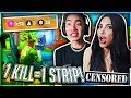 1 kill  remove 1 clothing piece fortnite w kim kardashian insane ending