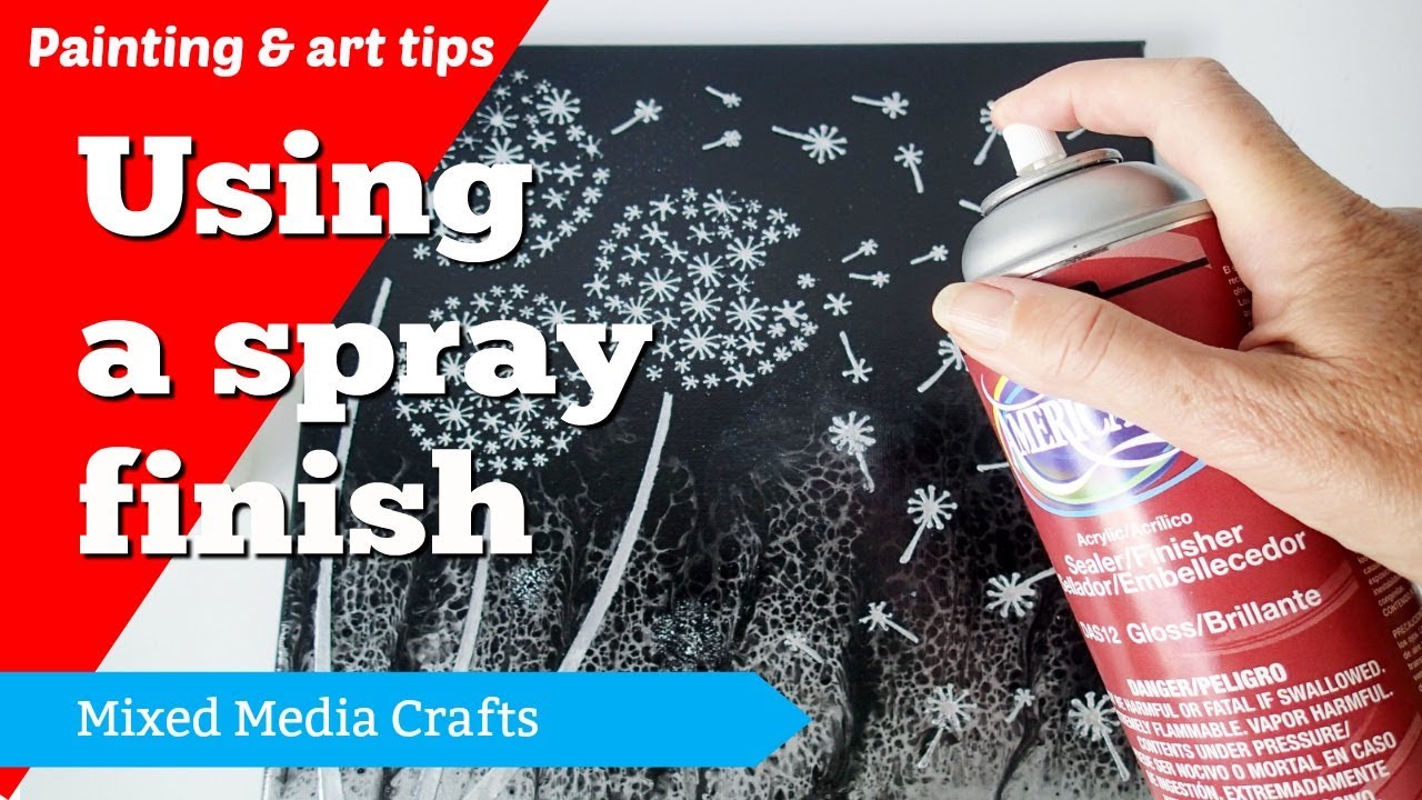 How to finish your artwork with spray varnish or finish 