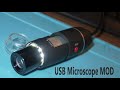 USB microscope 1600X mod divergent lens