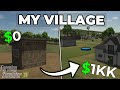 I BUILD a VILLAGE on FLAT MAP with $0! | Farming Simulator 25