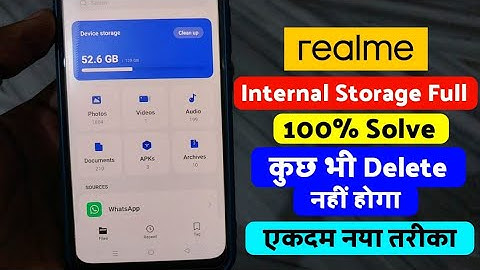 How to Solve low storage Problem in Realme Mobile | Internal Storage Full Problem 2023, 24