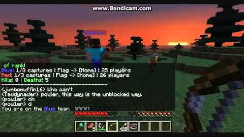 Minecraft CTF PVP Gameplay with RobbinAron3!!!!!