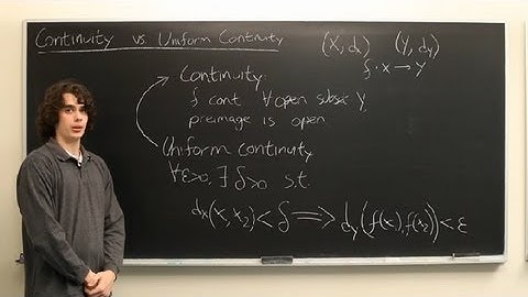 Difference Between Continuity & Uniform Continuity in Calculus : Calculus Explained