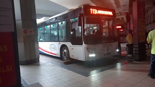 MY BAS Electrik bus on T13 from JB sentral to larkin sentral