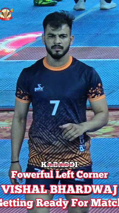 POWERFUL LEFT CORNER 🔥VISHAL BHARDWAJ🔥 GETTING READY FOR MATCH @Kabaddi24-7Live