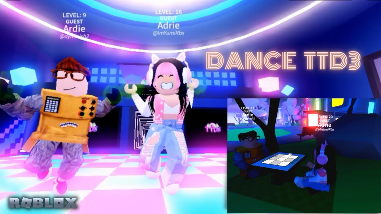 Dances & Tic tac toe in TTD3 | ROBLOX with my Dad - YouTube