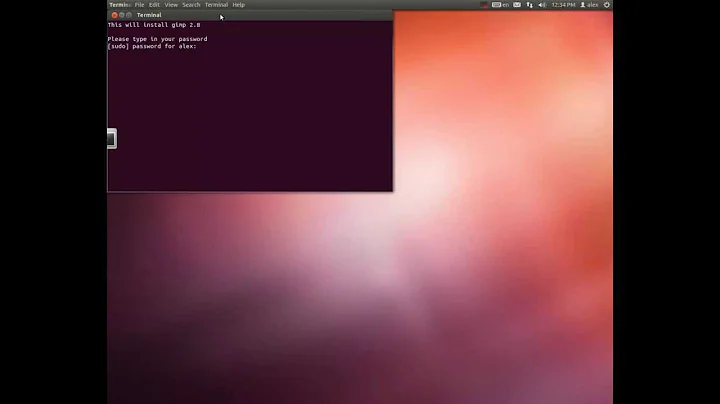 How to install gimp 2.8 on Ubuntu