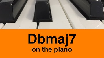 Db Major 7 (Dbmaj7) Chord: How To Play It On Piano!