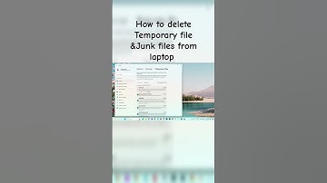 Deleting temporary files to make your computer faster How to Delete Temp File| #youtubeshorts#shorts