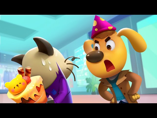 Who Stole the Birthday Cake? | Educational Cartoons for Kids | Sheriff Labrador class=
