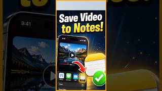 How to Store Videos in iPhone Notes App #iphonetips