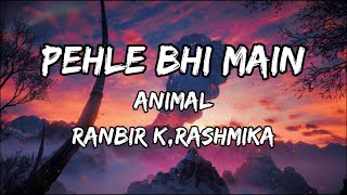 Pehle Bhi Main (LYRICS) - Vishal Mishra | ANIMAL | Ranbir Kapoor,Rashmika,Anil K| Lyrics l